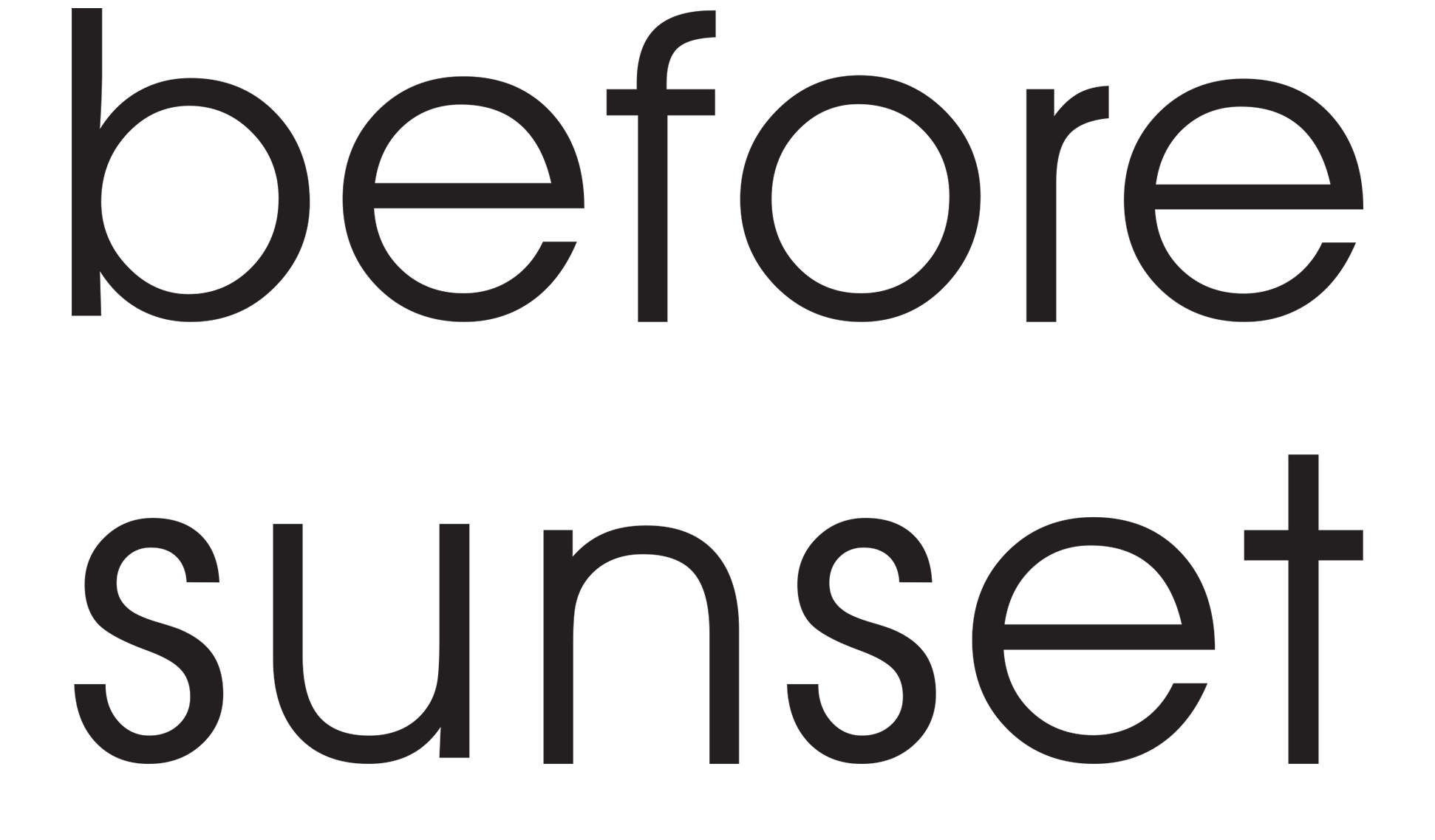 Before Sunset Logo